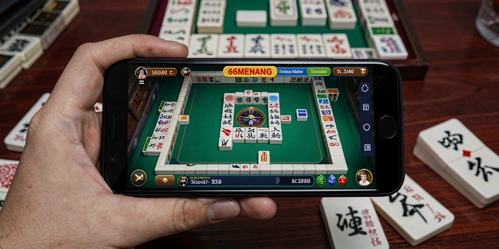 Screenshot gameplay 66MENANG menunjukkan aksi seru mencocokkan ubin Mahjong.