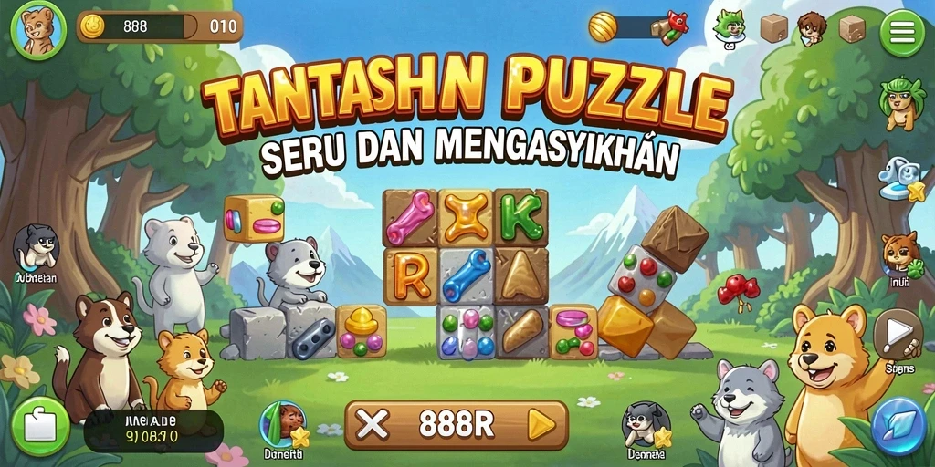 Tampilan gameplay seru dan menantang dari 888R.