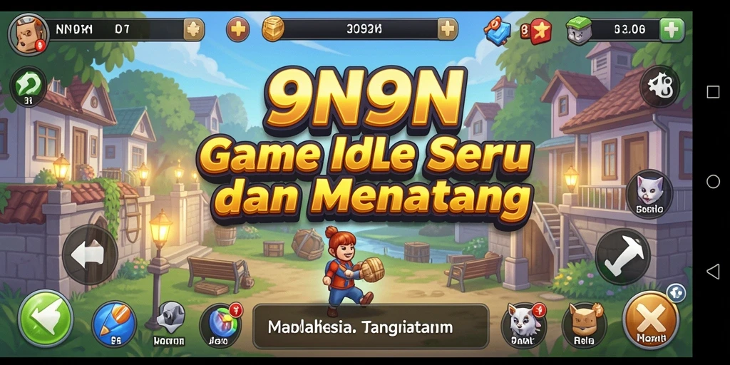 Tampilan gameplay 9N9N yang menarik dan mengasyikkan.