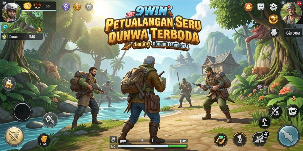 Screenshot gameplay Open World di 9WIN yang menunjukkan petualangan seru.