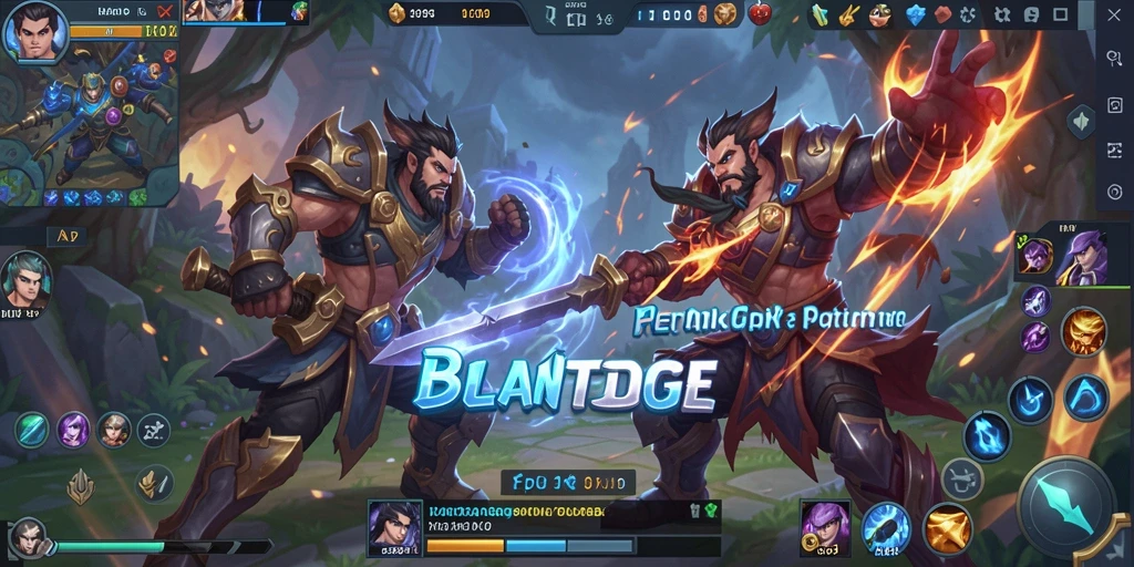Tampilan seru dari gameplay MOBA BULANTOGEL.