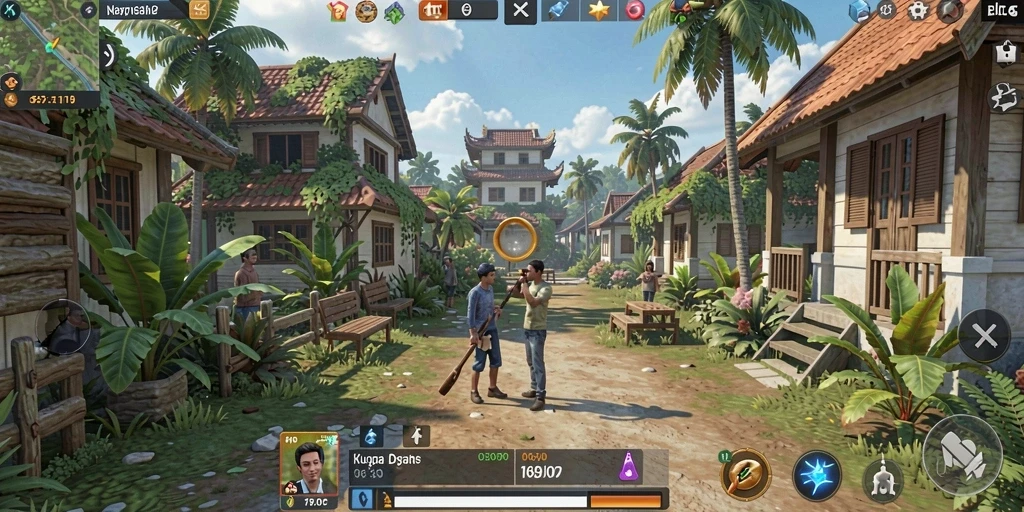 Tampilan gameplay D06 yang menarik dan penuh warna.