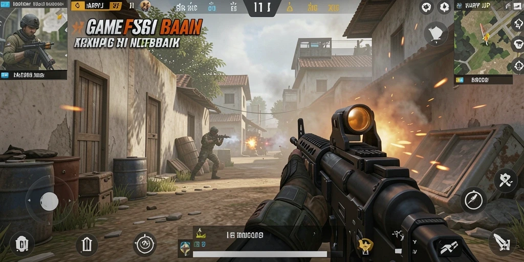Gameplay menegangkan HARAPJP dengan aksi FPS yang seru.