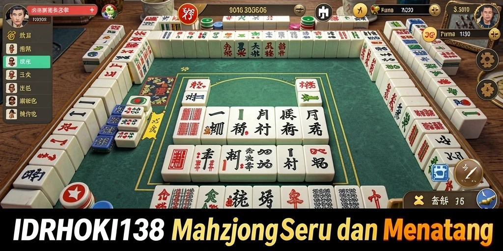 Gambaran gameplay seru dari IDRHOKI138 dalam permainan Mahjong.