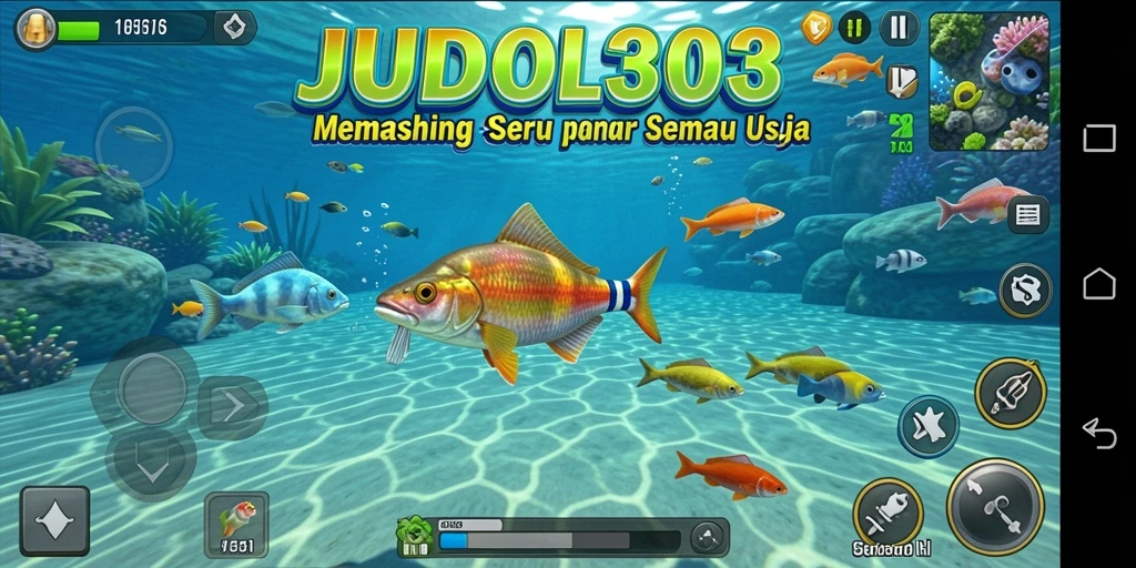 Tangkapan ikan besar di JUDOL303 dengan latar belakang indah.