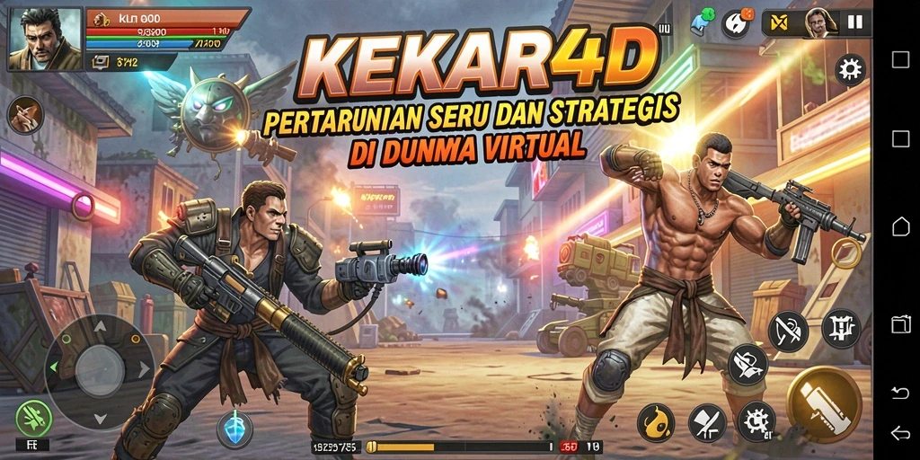 Screenshot gameplay KEKAR4D menampilkan aksi pertarungan yang mendebarkan.