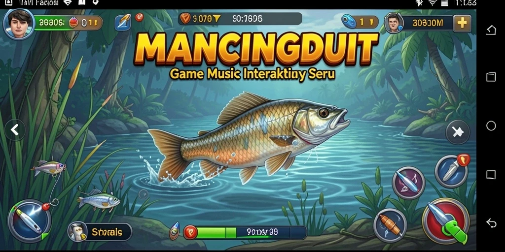 Tampilan gameplay MANCINGDUIT yang interaktif dan menarik.