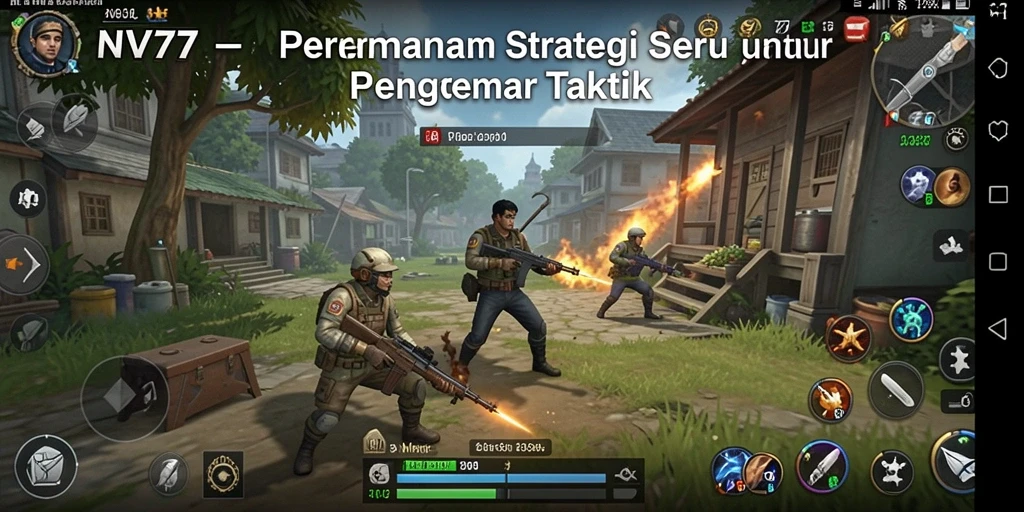Tampilan gameplay menarik dari NV77 yang penuh strategi.