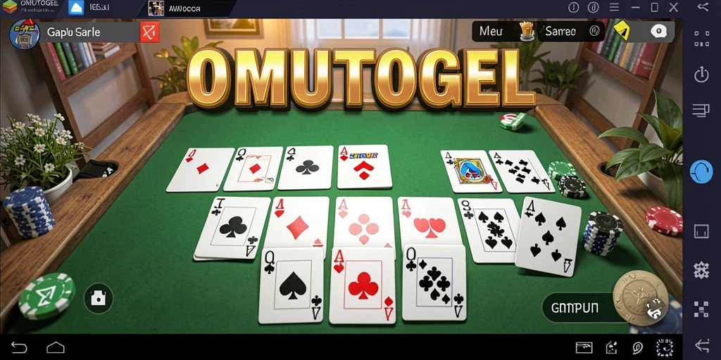 Tampilan seru gameplay Gaple di OMUTOGEL dengan teman-teman.