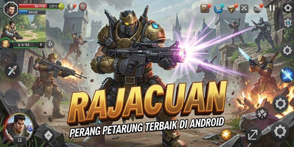 Tampilan gameplay RAJACUAN yang menegangkan dan penuh aksi.
