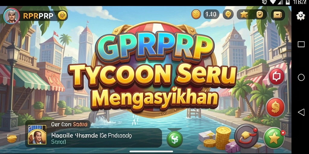Tampilan gameplay RPRPRP yang menarik dan penuh warna.