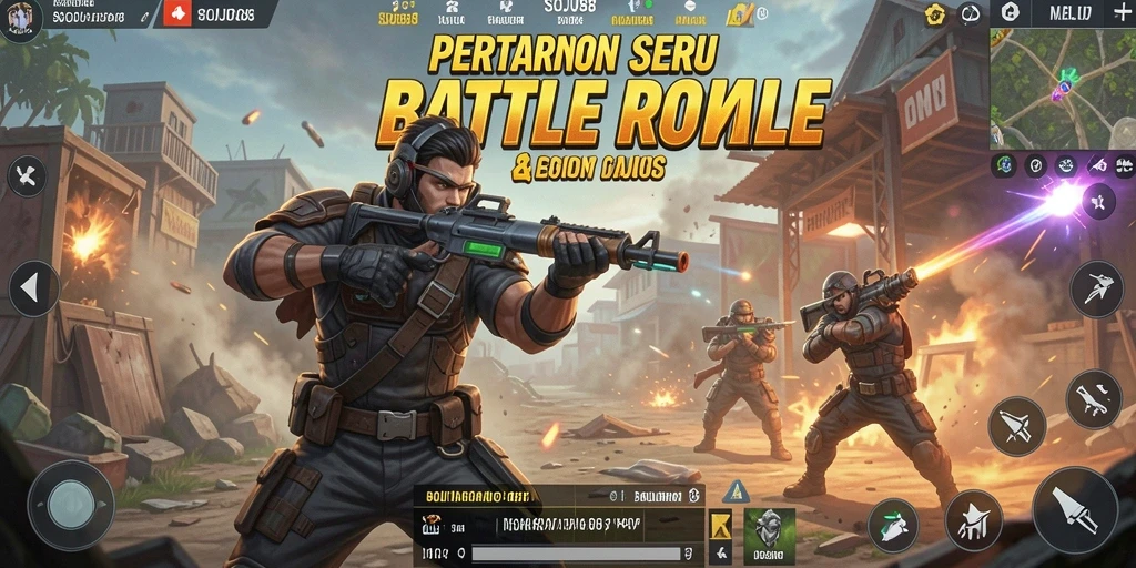Tampilan mendebarkan gameplay pertempuran di SOJU88.