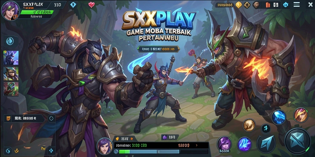 Tampilan gameplay seru dari SXXPLAY yang menampilkan pertarungan tim.