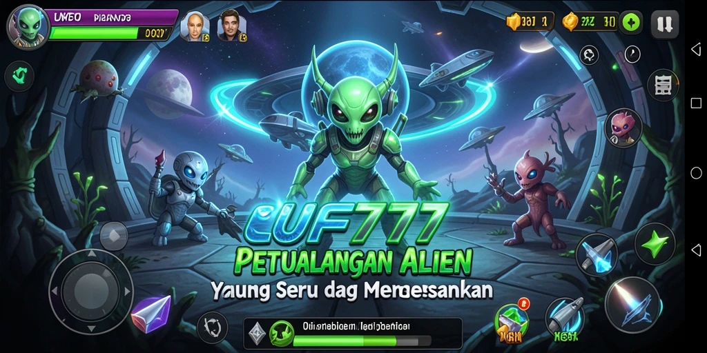 Tampak seru ketika menjelajah planet baru dalam UFO777.