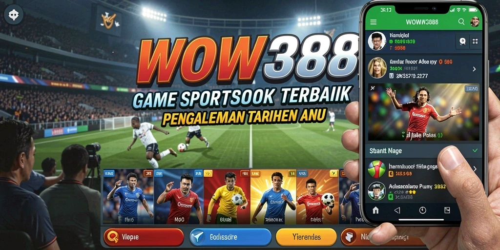 Tampilan gameplay WOW388 yang menarik dalam taruhan Sportsbook.
